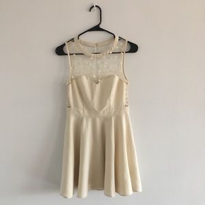 Cream dress from Urban Outfitters, sz S